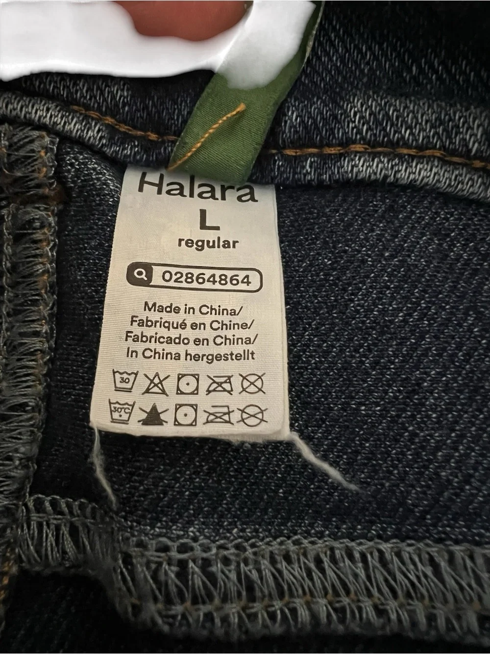 Halara High Rise Rolled Cuff Denim Shorts Dark Wash Size Large
